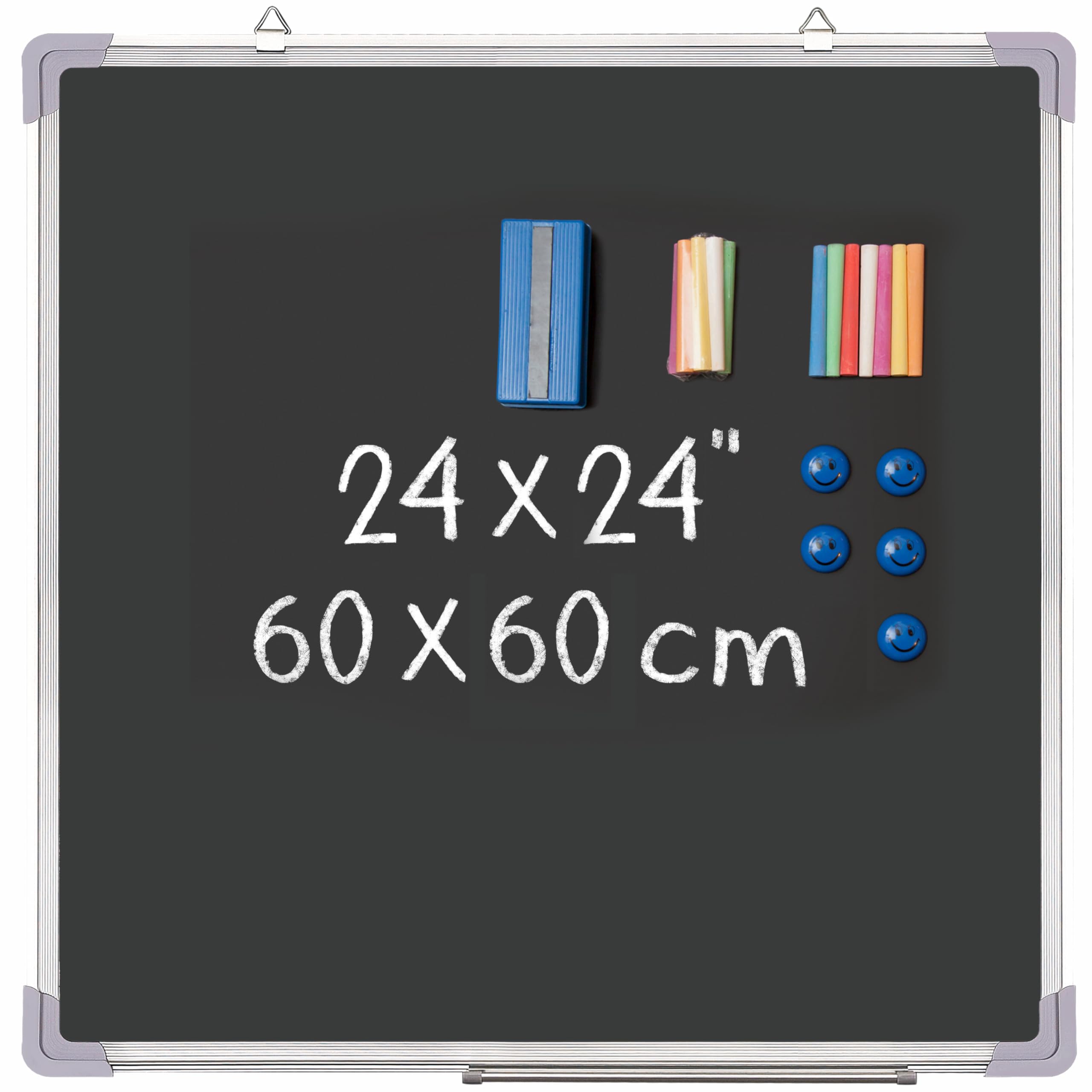 Amazon | 黒板セット - 24 x 24インチのブラックボード、マグネット